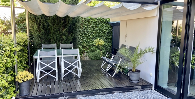 FANTÀSTIC PIS MOBLAT AMB ACABATS D'ALTA QUALITAT D'1 HABITACIÓ I JARDÍ PRIVAT AL BARRI VELL DE GIRONA