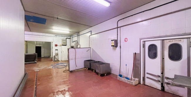 NAU INDUSTRIAL AMB MOLLS DE CARGA EN VENDA A MAS XIRGU - GIRONA